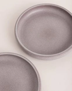 HKliving Bold&basic Ceramics Deep Plate Purple Set Of 2