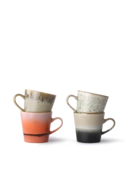HKliving Ceramic 70s Americano Mug In Sunset