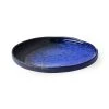 HKliving Bold Basic Ceramics Dessert Plate Cobalt Blue