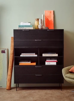 HKliving Ceramic Glazed Flower Vase In Cream