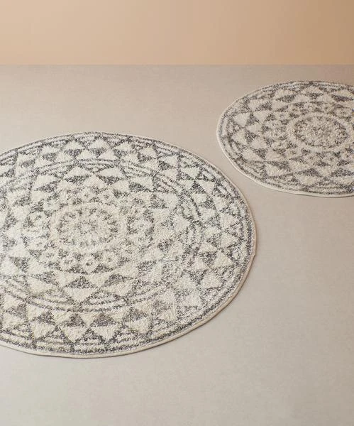 HKliving Round Bath Mat 60 Cm Bath Rug HKliving Round Bath Mat 60 Cm Bath Rug