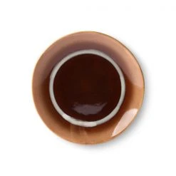 HKliving 70's Ceramics Dessert Plate | Stream | Set of 2