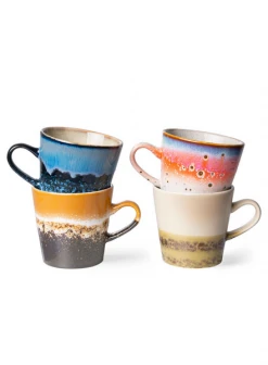 HKliving Ceramic 70's Americano Mug In Night