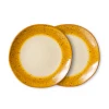 HKliving 70's Ceramics Side Plate In Autumn