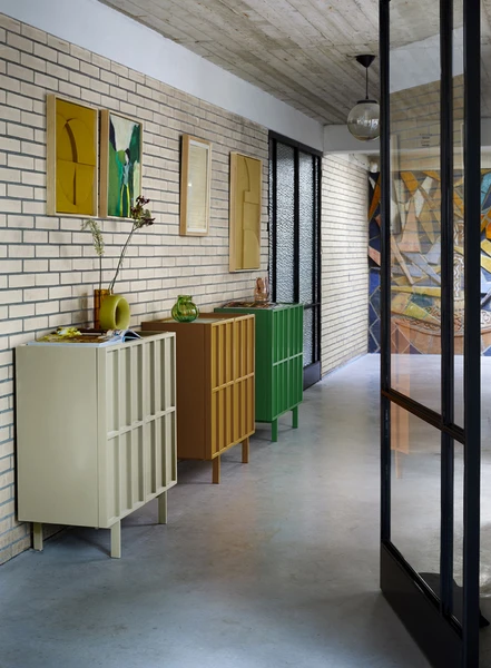 HKliving S Green Ceramic Circle Vase HKliving S Green Ceramic Circle Vase