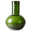 HKliving Green Glass Blown Vase M 2 HKliving Green Glass Blown Vase M