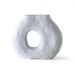 HKliving Organic Circle Vase Matt Ice Blue