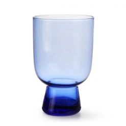 HKliving Glass Engraved Large Cobalt