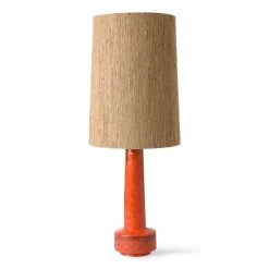 HKliving retro stoneware lamp base red