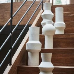 HKliving Handmade Speckled Angular Wiggle Vase