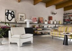 HKliving Ceramic Flower Vase Ribbed Coral