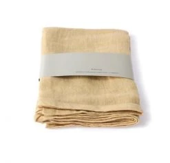 HKliving Soft Yellow Linen Napkin Set Of 2