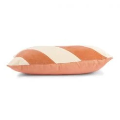 HKliving Striped Cushion Velvet Peach Cream 40 x 60cm 8 HKliving Striped Cushion Velvet Peach Cream 40 x 60cm