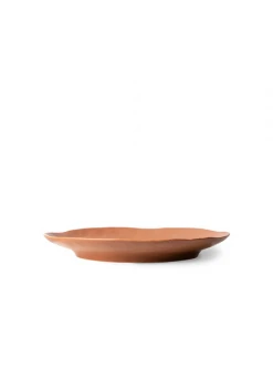 HKliving Bold & Basic Ceramics Side Plate In Brown
