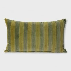 HKliving Striped Velvet Cushion
