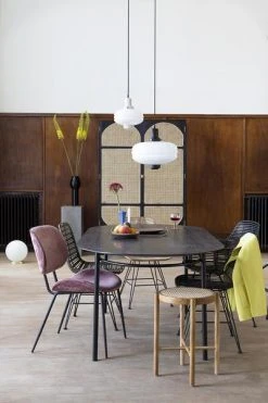 HKliving Large White Glass Ball Lamp