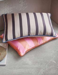 HKliving Satin Striped Cushions