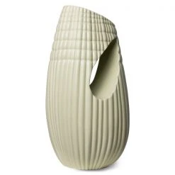 HKliving ceramic ribbed vase matt minty