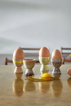 HKliving Egg Cups 70's Ceramics Set Of 4