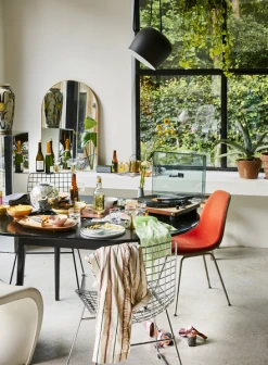 HKliving Bold & Basic Ceramics Side Plate In Yellow/Brown