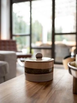 HKliving Brown Bold Basic Cookie Jar