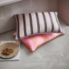 HKliving Satin/velvet Cushion Orange/pink