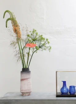 HKliving Ceramic Brown Natural Vase