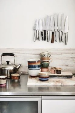 HKliving Set of 4 Ceramic 70's Bowls