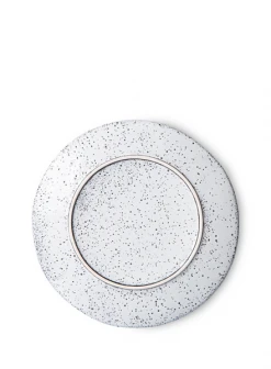 HKliving Gradient Ceramics Dinner Plate In Cream