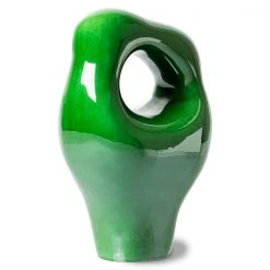HKliving Hk Objects: Ceramic Sculpture Glossy Green