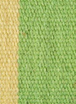 HKliving Hand Woven Wool Cushion Green (38x74)