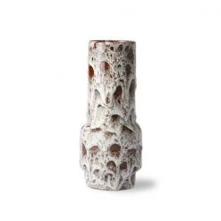 HKliving Ceramic Retro Vase | Lava White