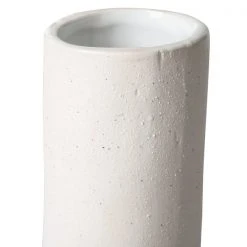 HKliving Objects: Ceramic Twisted Vase Matt White