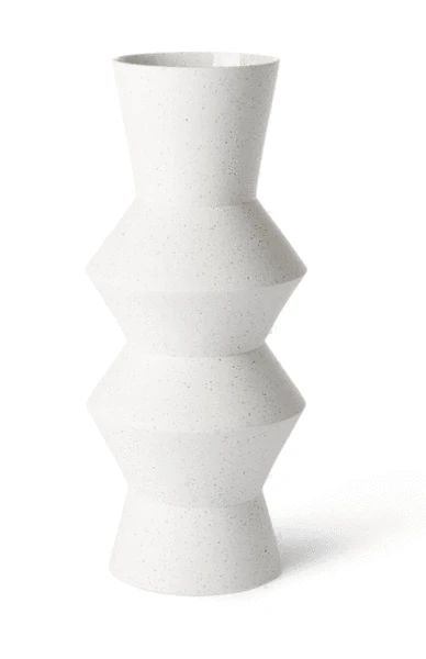 HKliving Speckled Clay Angular Vase | Large HKliving Speckled Clay Angular Vase | Large