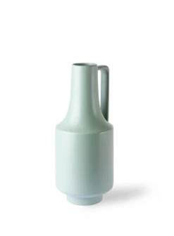 HKliving Ceramic Green Vase With Handle