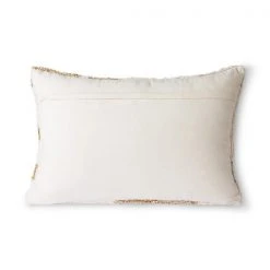 HKliving Fluffy Cushion White Beige