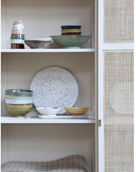 HKliving Kyoto Japanese Ceramic Shallow Bowls | Set Of 4 4 HKliving Kyoto Japanese Ceramic Shallow Bowls | Set Of 4