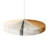HKliving Pendant Rope Lamp Black Stripe