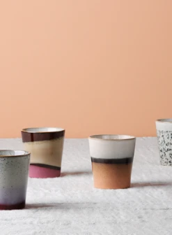 HKliving Ceramic 70s Beaker In Tornado