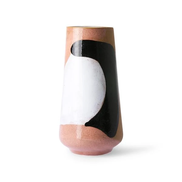 HKliving Tall Hand Painted Abstract Flower Vase HKliving Tall Hand Painted Abstract Flower Vase