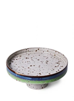 HKliving 70's Ceramic Bowl On Base - Comet From