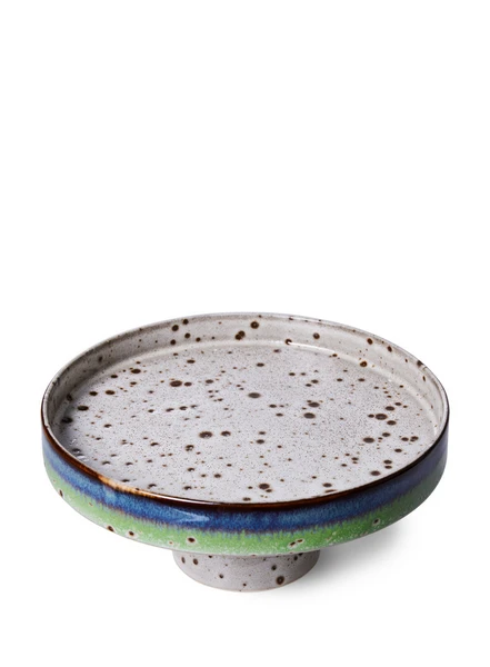 HKliving 70's Ceramic Bowl On Base - Comet From HKliving 70's Ceramic Bowl On Base - Comet From