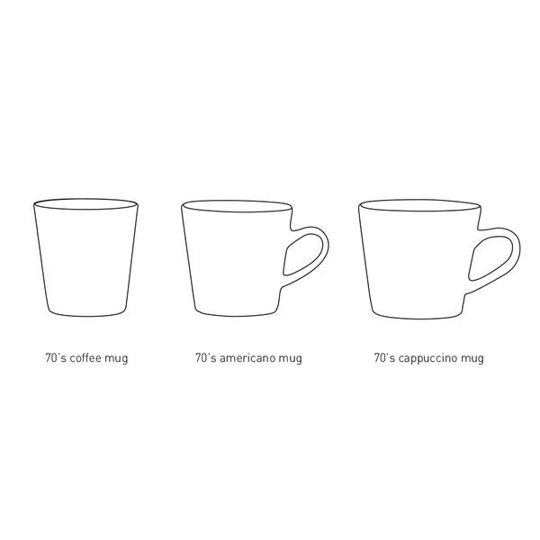 HKliving Ceramic 70 S Americano Mugs 4 HKliving Ceramic 70 S Americano Mugs 4