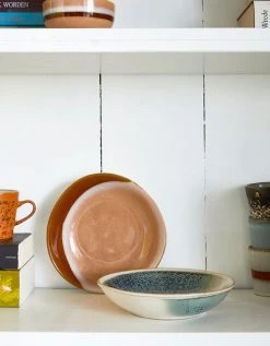 HKliving A Set Of 2 Pink Ceramic 70 S Serving Bowls