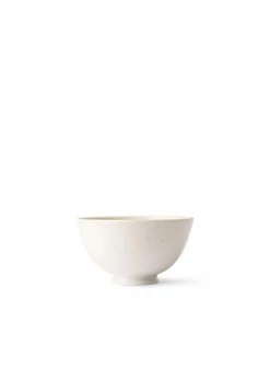 HKliving Japanese Rice Bowl White Speckled