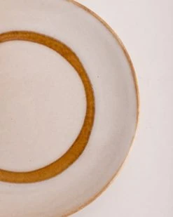 HKliving 70's Ceramic Dessert Plates Snow Set Of 2