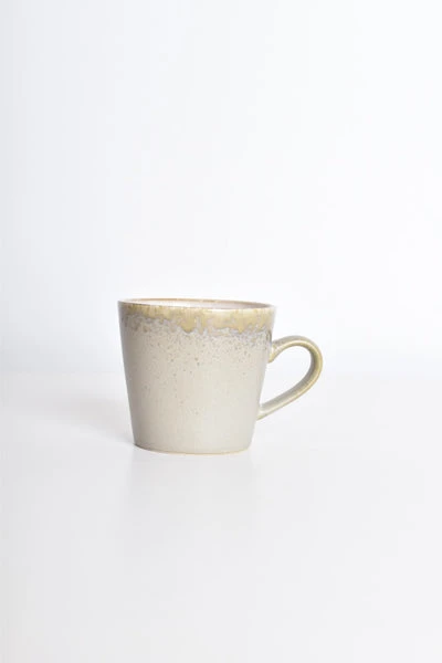 HKliving Ceramic 70s Cappucino Mug Bark 5 HKliving Ceramic 70s Cappucino Mug Bark