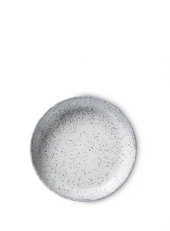 HKliving Gradient Ceramics Deep Plate In Cream