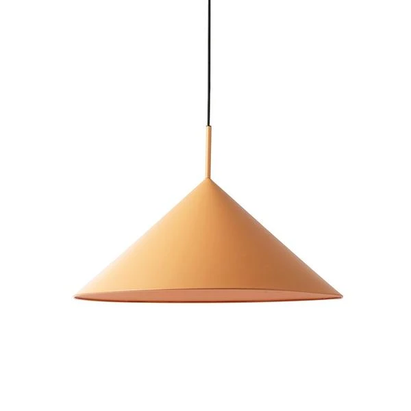 HKliving Triangular Peach Pendant Light In Moulded Metal HKliving Triangular Peach Pendant Light In Moulded Metal