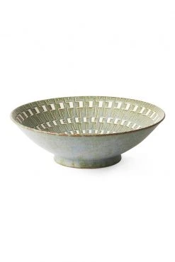 HKliving Green Kyoto Ceramics Salad Bowl